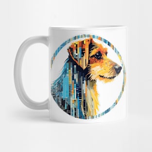 Dog Pet World Animal Lover Furry Friend Abstract Mug